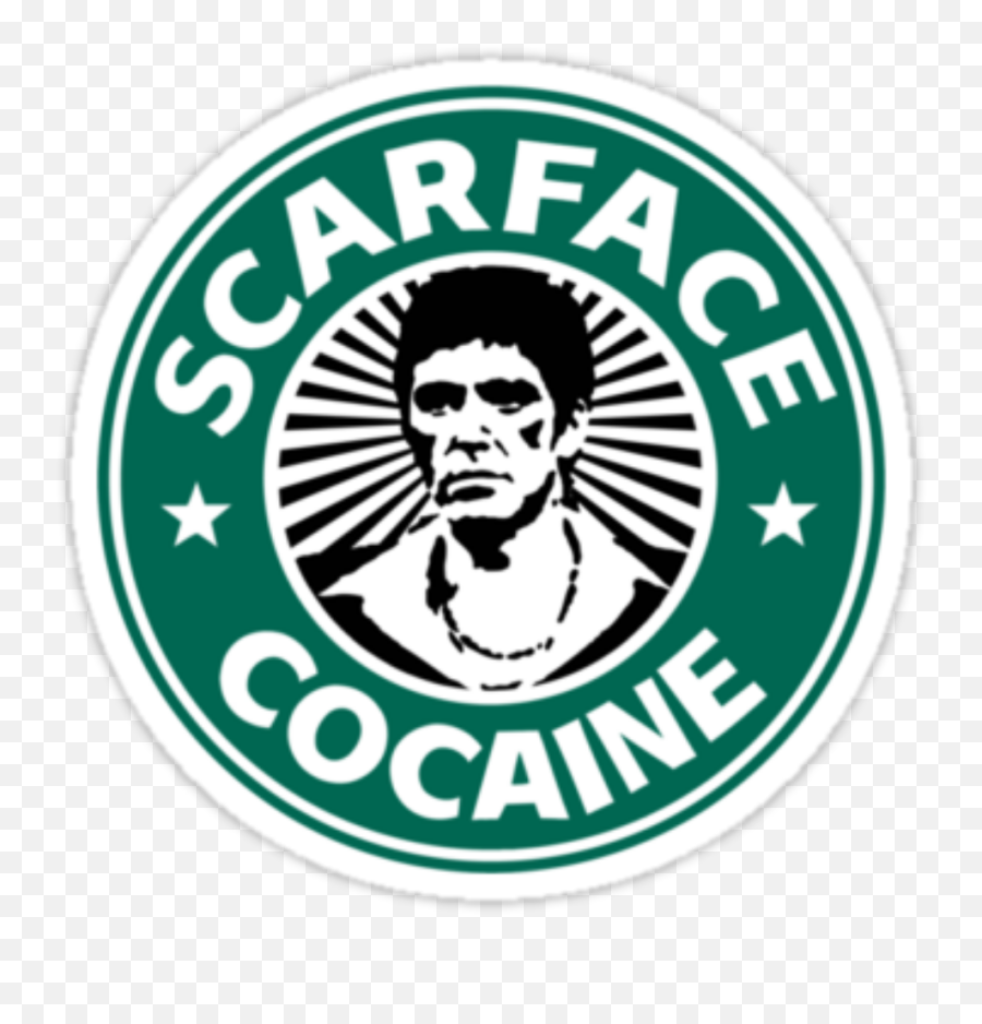 Download Cocaine Scarface And - Tata Starbucks Logo Png,Starbucks Logo Png