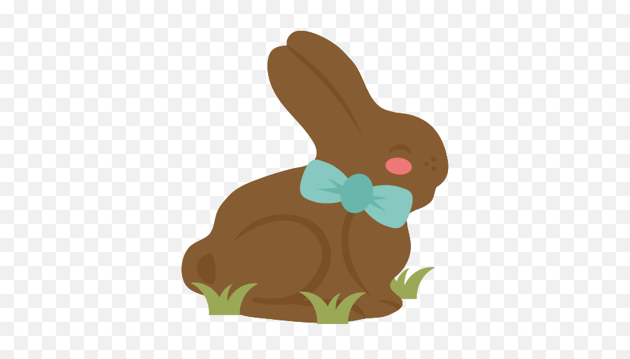 Chocolate Bunny Svg Cutting - Easter Chocolate Bunny Clipart Png,Chocolate Bunny Png