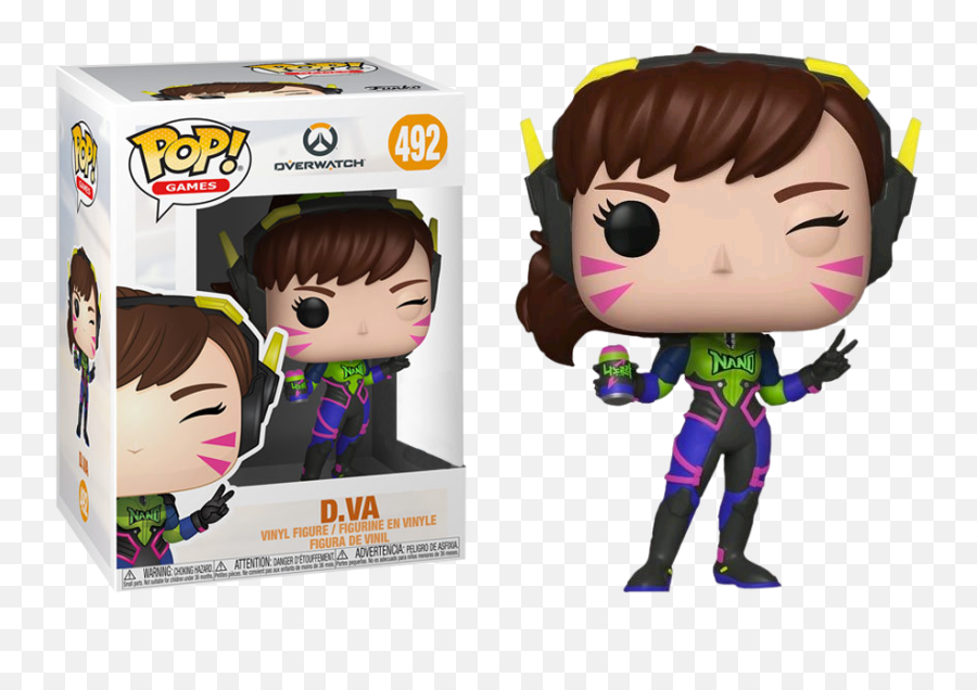 Pre - Order Exclusive Overwatch Nano Cola Dva Pop Vinyl Figure Funko Pop D Va Png,D.va Png