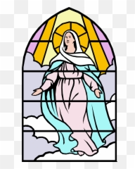 Download Clip Art Of Mary Catholic Png Image Clipart - Assumption Clip Art,Mary Png