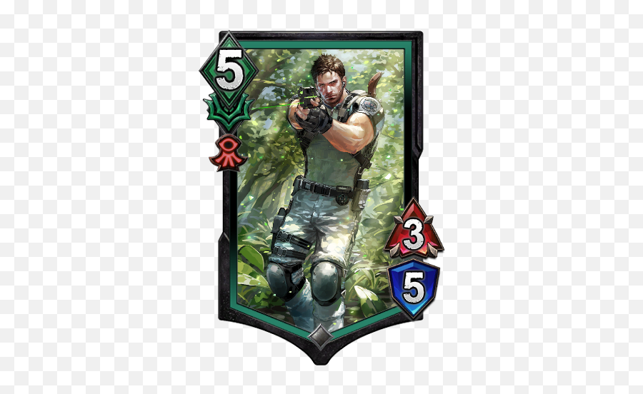 Chris Redfield - Alexia Card Teppen Png,Chris Redfield Png
