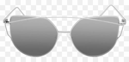 Mirrored Transparent Cat - Eye Sunglasses For Women Tints And Shades Png,Clout Goggles Transparent