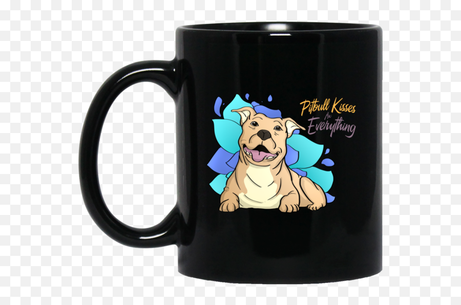 Pitbull Kisses Fix Everything Mugs - North Face Coffee Mug Png,Pitbull Png