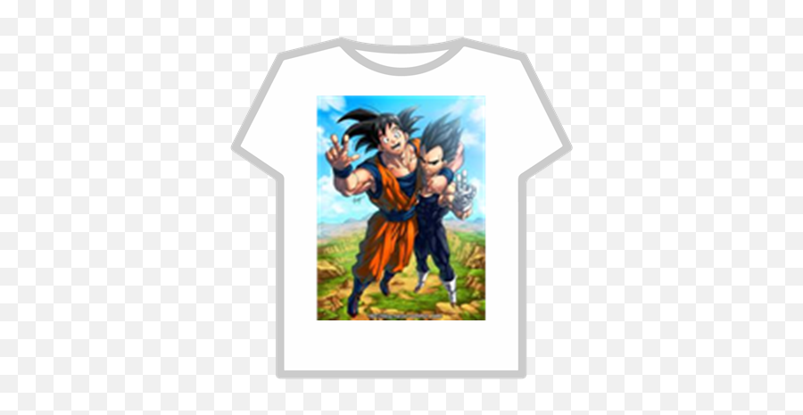 Dbz Goku And Vegeta Friends 4 Life - Roblox Girl T Shirt For Coloring Png,Vegeta Transparent Background