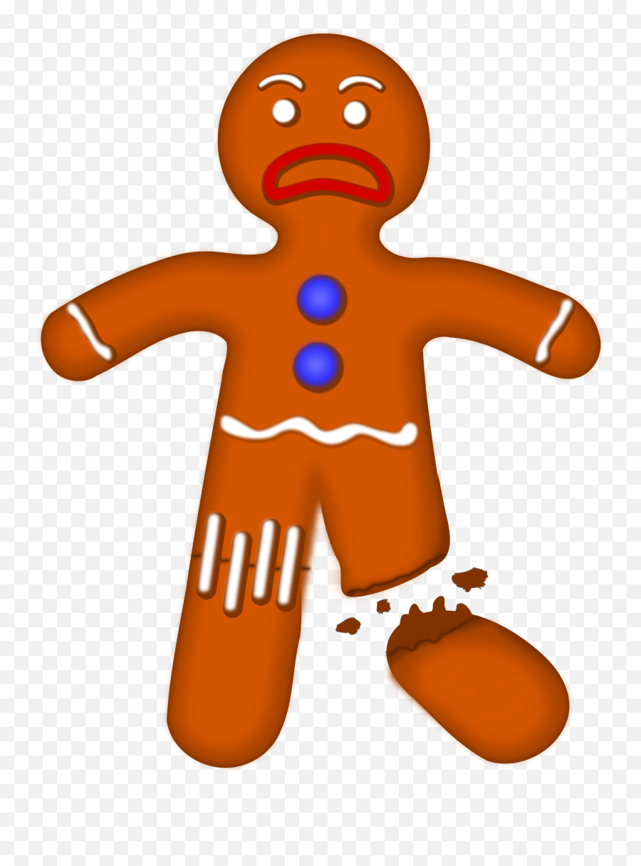 Big Image - Transparent Background Gingerbread Man Png,Gingerbread Man Png