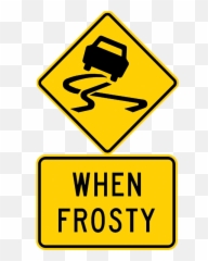 Fileaustralian Slippery Road Surface Frost Signpng - Road Signs New Zealand,Frost Png
