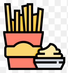 Fast Food French Fries Snacks Icon - Snack Icon Png Transparent,Snacks Png