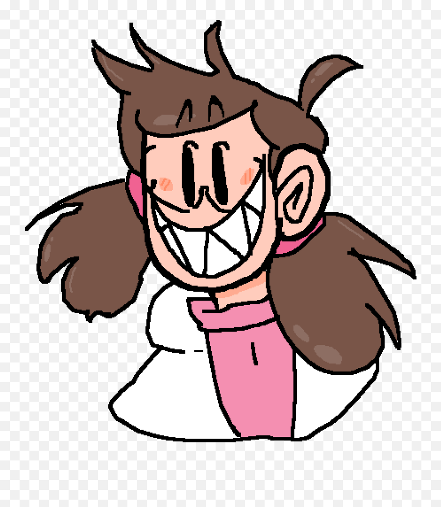 Sharp Teeth Girl By Nerdybubbles - Cartoon Kid With Sharp Teeth Png,Sharp Teeth Png