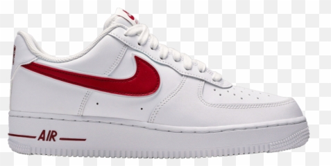 Nike Air Force 1 Outfit - White Forces With Red Accents png