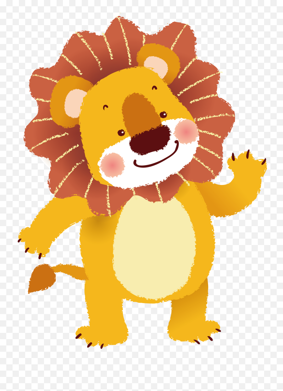 Lion Tiger Cartoon - Cute Lion Cartoon Png,Lion Cartoon Png