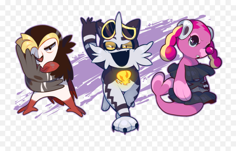 Guzma Litten - Dartrix Torracat Brionne Team Skull Full Pokemon Dartrix X Brionne Png,Litten Png