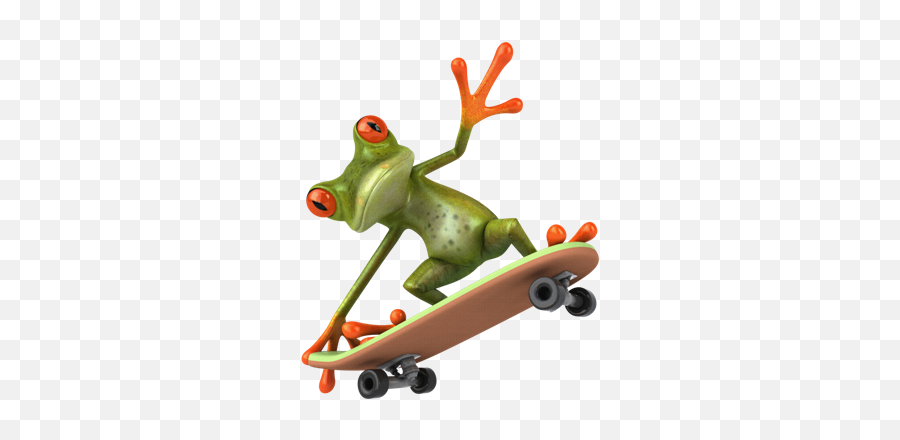 Frog - Frog On A Skateboard Png,Geico Gecko Png