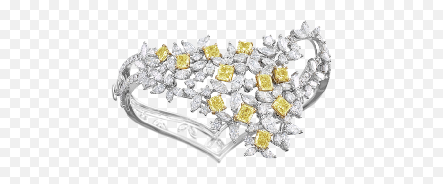 Fancy Yellow Bangle - Larry Jewelry Diamond Png,Yellow Diamond Png