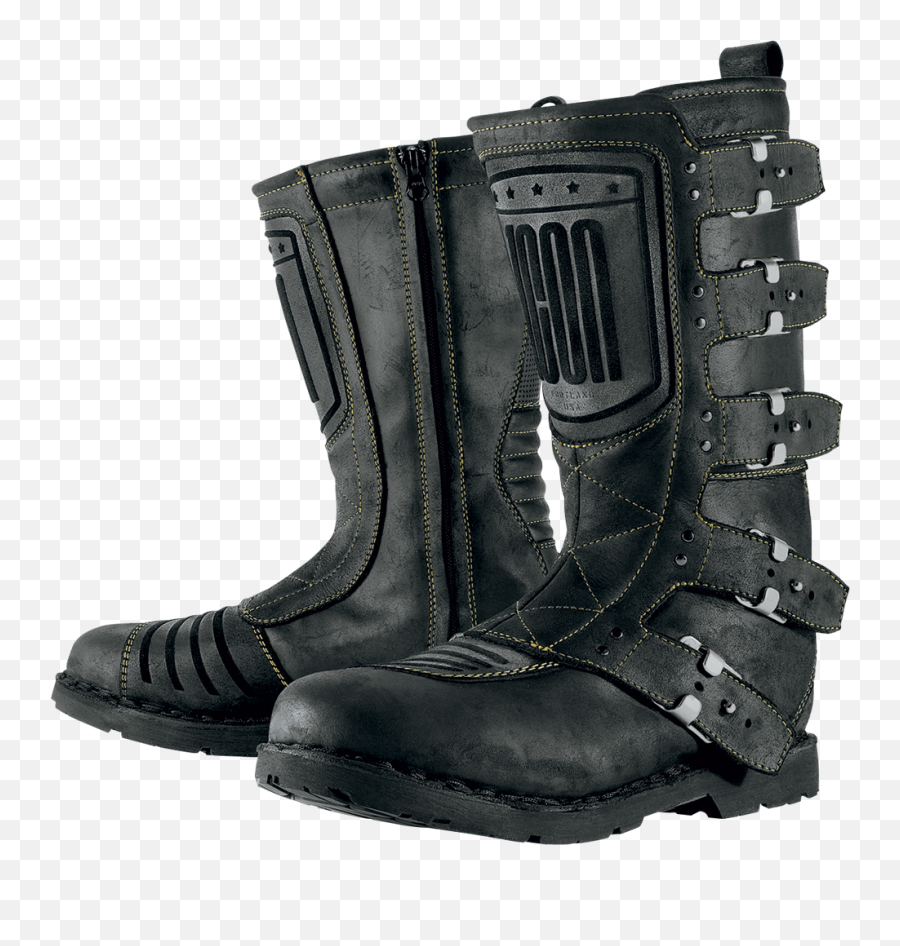 Boots Waterproof Motorcycle - Round Toe Png,Icon Reign Waterproof Boots