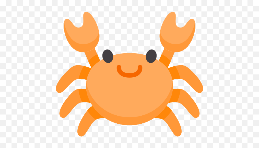 Crab - Free Animals Icons Caranguejo Do Mar Png,Hermit Crab Flat Icon