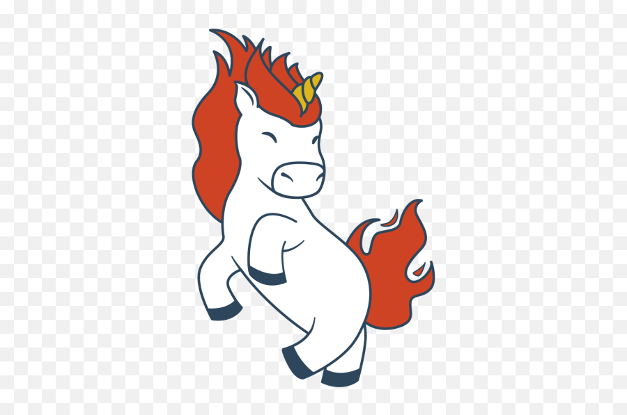 Fire Unicorn Designs Themes Templates And Downloadable - Fictional Character Png,Unicorn Icon For Facebook