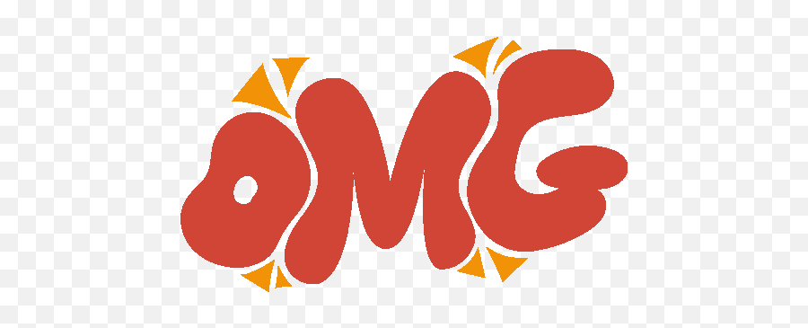 Omg In Red Bubble Letters Sticker - Omg Omg In Red Omg Gifs In Letters Png,Omg Icon