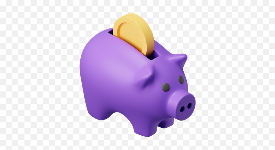 Pig Icon - Download In Flat Style Piggy Bank 3d Icon Png,Pig Icon