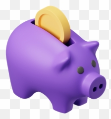 Pig Icon - Download in Flat Style Piggy Bank 3d png