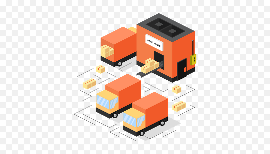 Warehouse Icon - Download In Gradient Style Horizontal Png,Warehouse Icon