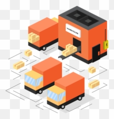 Warehouse Icon - Download in Gradient Style Horizontal png