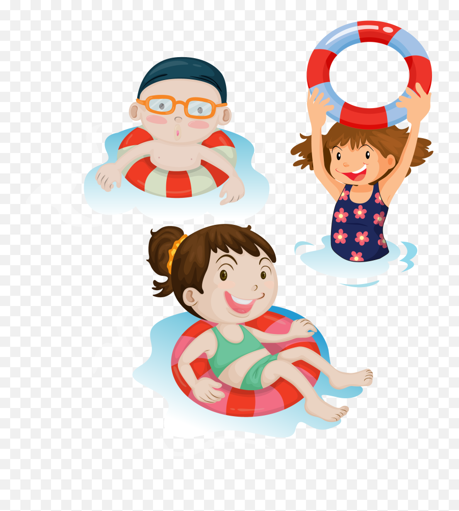 Clipart Kid Swimming Pool - Swimming Clipart Png,People Swimming Png