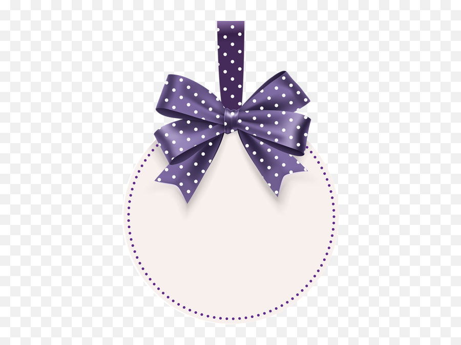 Round Label With Bow Template Png Clip Art Image Logotipo - Price Tags Template Png,Purple Ribbon Png