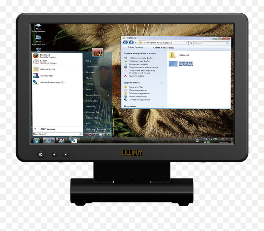 Um - 1010ct Usb Monitor Lilliput Official Website 10 Inç Monitör Png,Usb Icon Vista