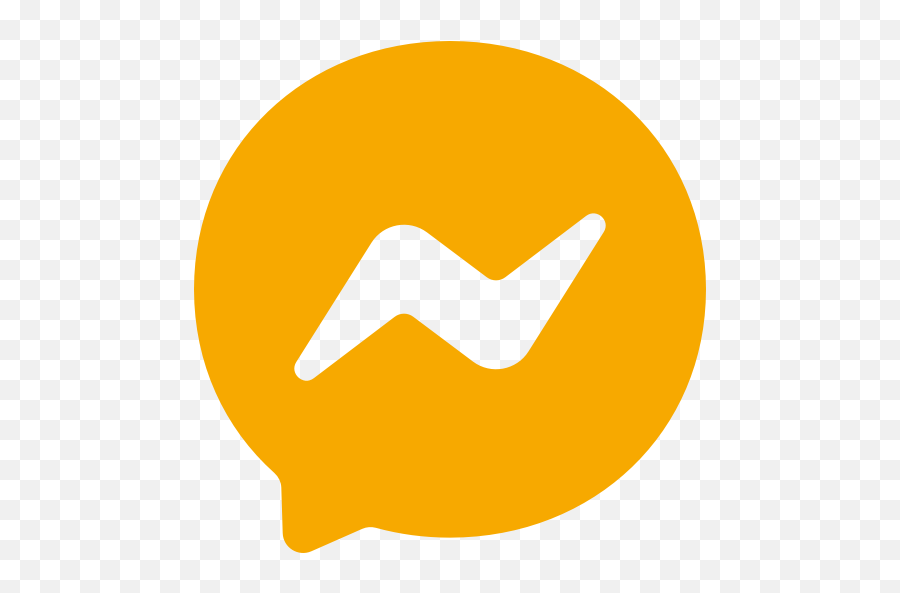 Yellow Messenger Symbol Png - Logo Messenger Vector,Facebook Messenger Home Icon