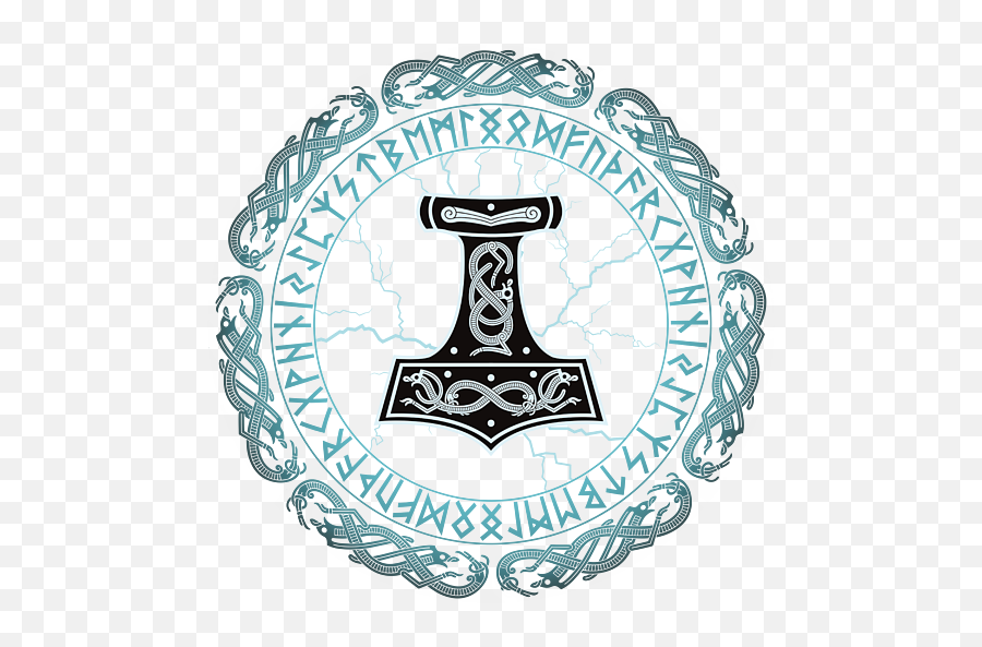 Mjolnir Hammer Of Thor Runes Puzzle For Sale By Beltschazar - Mjölnir Png,Thors Hammer Icon
