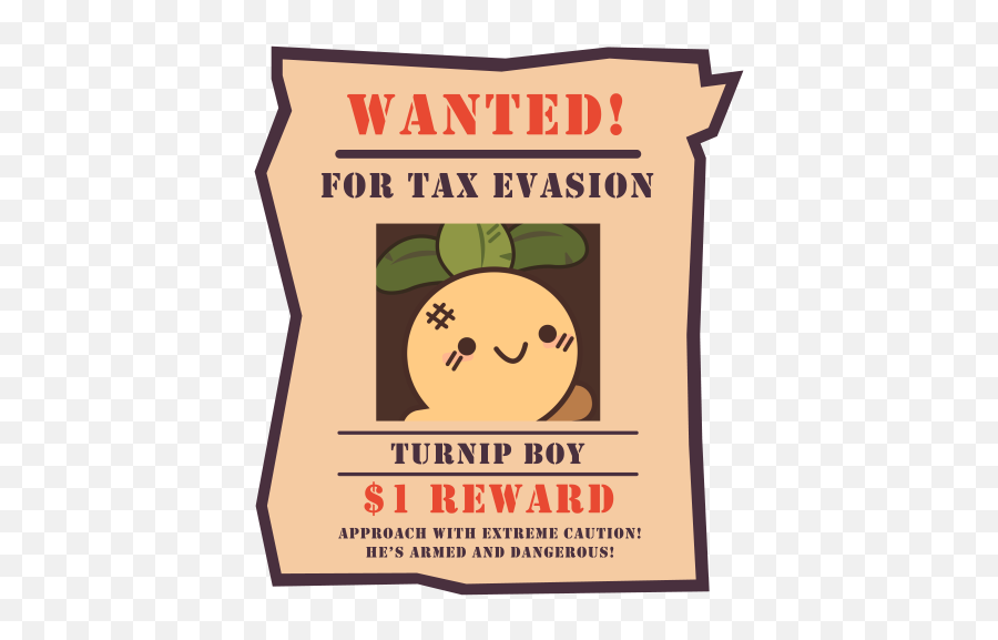 Turnip Boy Commits Tax Evasion - Turnip Boy Commits Tax Evasion Transparent Png,Battlefield Hardline Icon