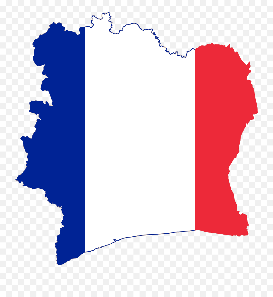 Hd Transparent French Flag Images - Cote D Ivoire Map Png,French Flag Png
