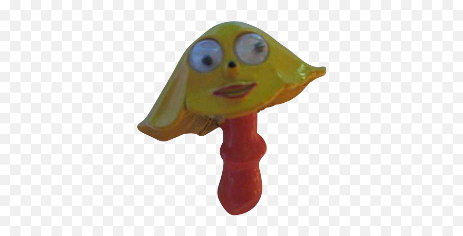 Mushroom Figural Orange Yellow - Bath Toy Png,Googly Eyes Png