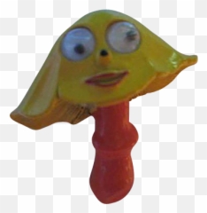 Mushroom Figural Orange Yellow - Bath Toy png