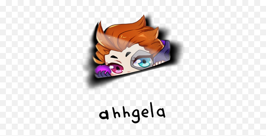 Video Game Peeking Stickers U2013 Ahhgela - Sticker Png,Moira Overwatch Icon