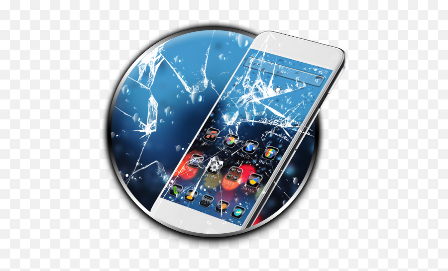 Broken Glass Theme Apk 112 - Download Apk Latest Version Smartphone Png,Broken Glass Icon