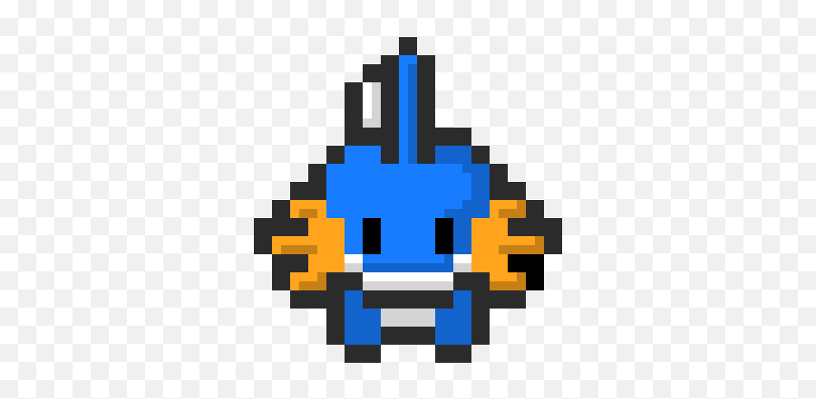 Mudkip - Emoji Pixel Art Minecraft Png,Mudkip Png