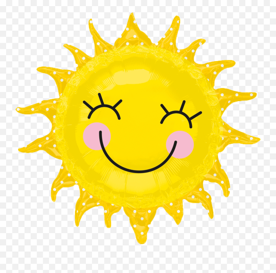 Sun Balloon Clipart - Sunshine Smiley Cut Out Png,Smiling Sun Png