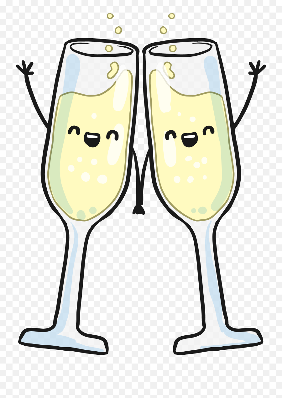 Download Vector Free Stock Glass Wine Hand In - Transparent Champagne Glasses Cartoon Png,Wine Png