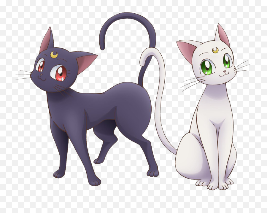 Sailor Moon Luna Png - Luna Y Artemis De Sailor Moon,Cats Png