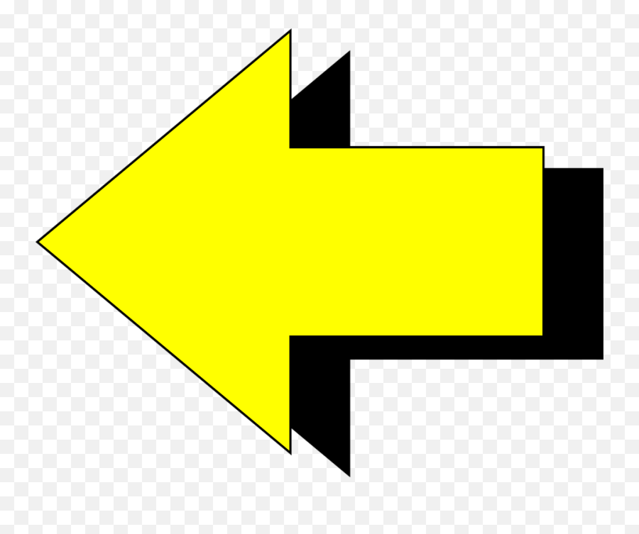 Free Arrow Pointing Left Download - Yellow Arrow Pointing Left Clipart Png,Yellow Arrow Png