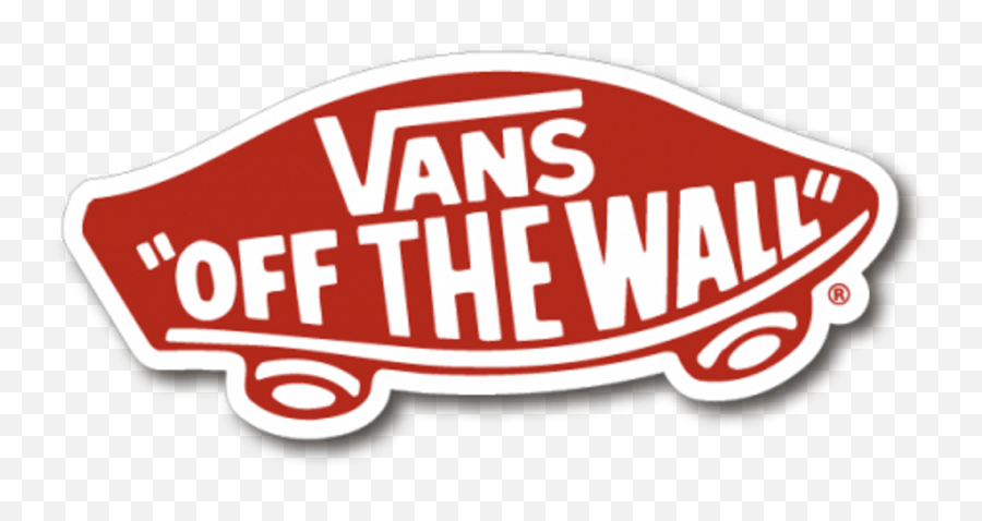 Red Shoes Clothes Vans Logo Brand Skate Skateboarding - Transparent Vans Sticker Png,Skateboarding Png