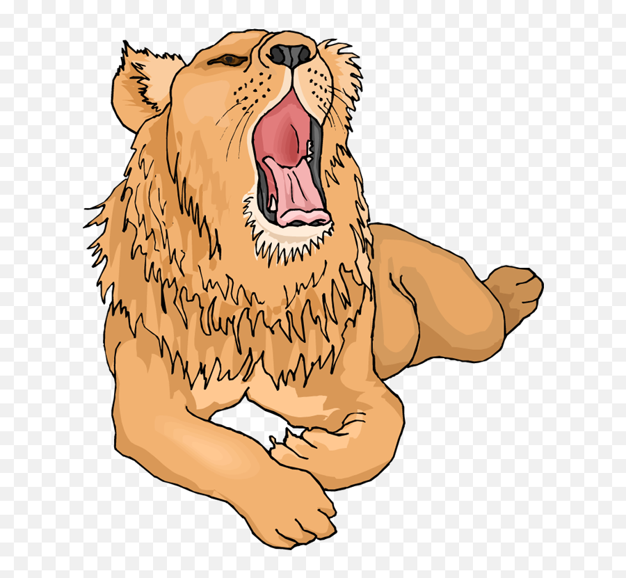 Yawn Lion Clip Art Tired Clipart Free Download - Wikiclipart Yawning Animal Clipart Png,Lion Clipart Png