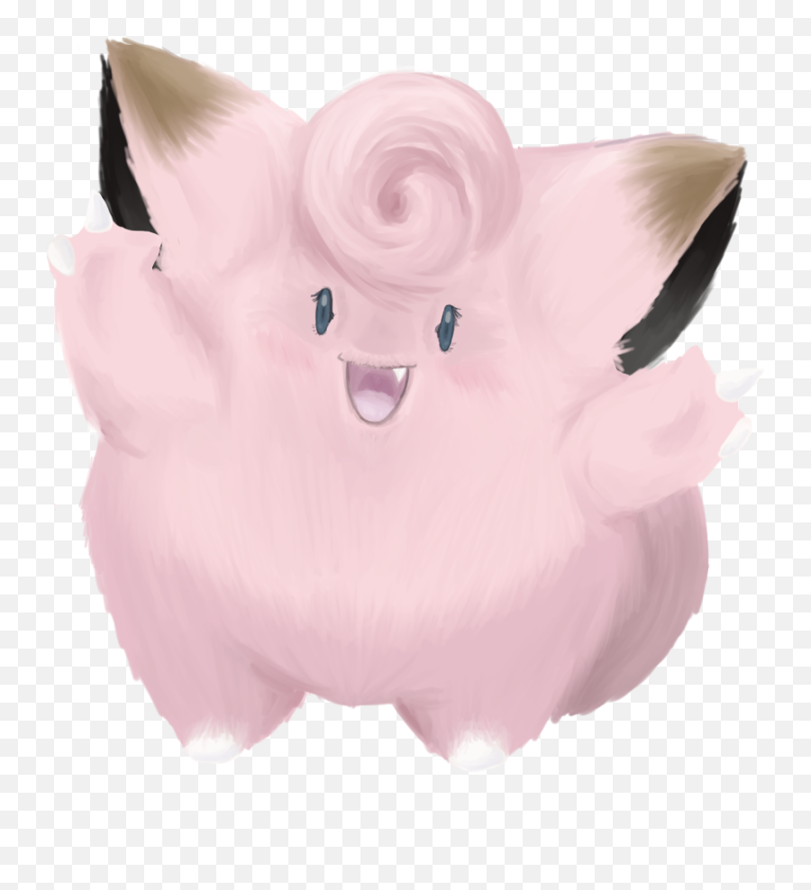 Detective Pikachu Inspired Clefairy No - Stuffed Toy Png,Pikachu Transparent Background