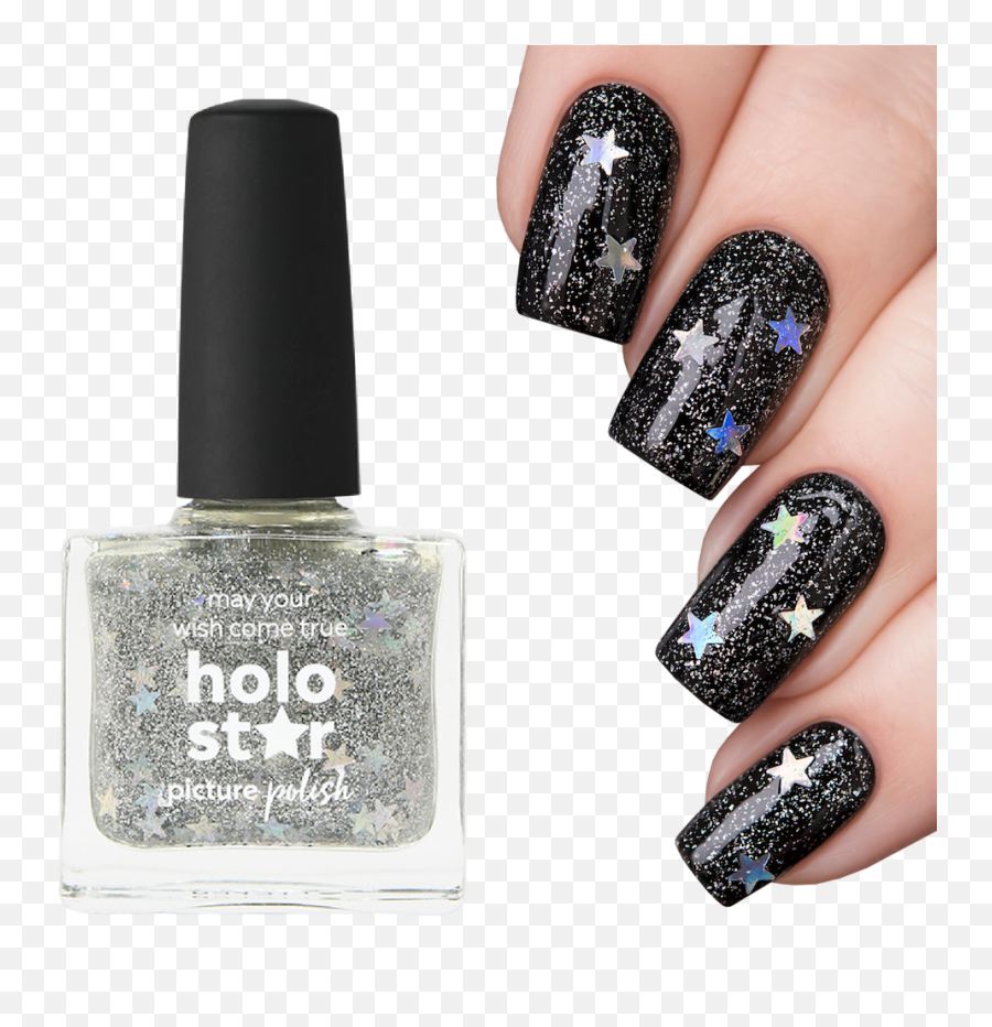 Download Hd Nail Polish Holo Star - Nail Polish Transparent Violet Colour Nail Polish Png,Holo Png