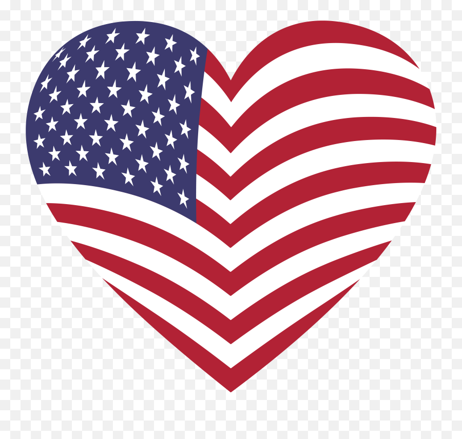 Download Svg Heart American Flag - American Flag Heart Clipart Png,American Flag Transparent Background