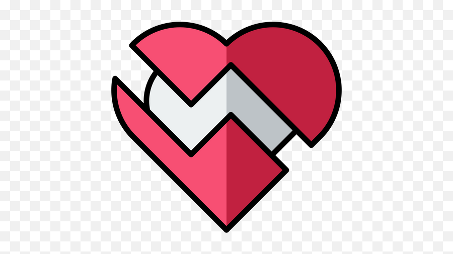 Heart Break Icon Of Colored Outline Style - Available In Svg Clip Art Png,Heart Break Png