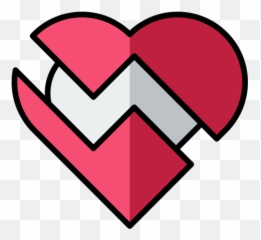 Heart Break Icon Of Colored Outline Style - Available SVG Clip Art png