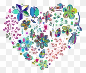 Download Psychedelic Lotus Flower Enhanced Icons Png - Background Heart