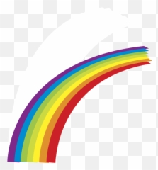 Cartoon Half Rainbow Clipart - Half Rainbow Clip Art Png,Cartoon Rainbow Png